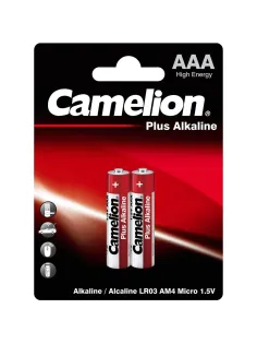 Батарейка Camelion AAA/LR 03 Plus Alkaline BL-2 1.5В(2 шт в уп.)