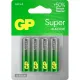 Батарейка GP Super AA/LR6/15A алкалин., GP15A - 2CR4,бл/4шт