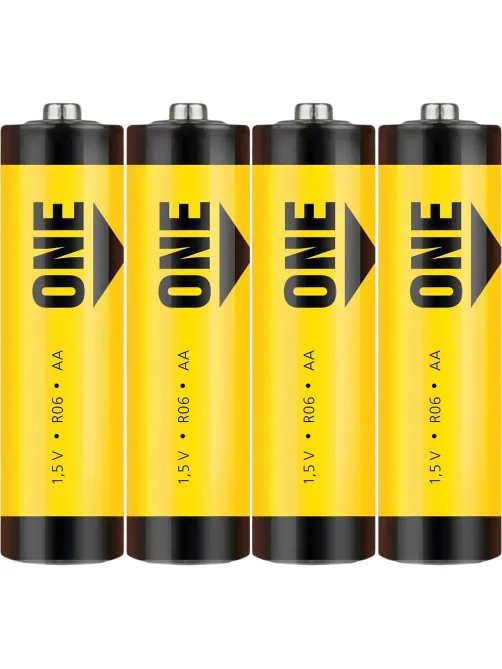 Батарейка Smartbuy AA солевая ONE R6/4S (60/600) (SOBZ-2A04S-Eco) 4шт/уп