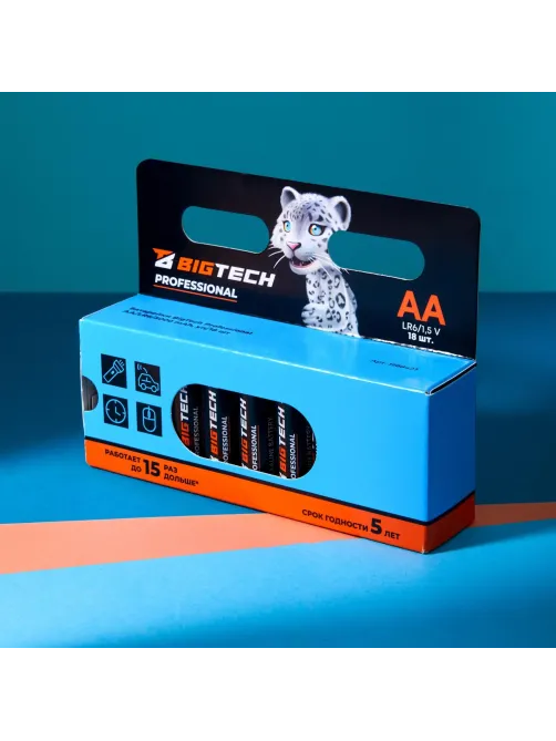 Батарейка BigTech Professional АA/LR6 уп/18шт