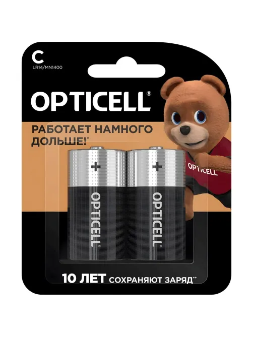 Батарейка OPTICELL С 2шт/уп