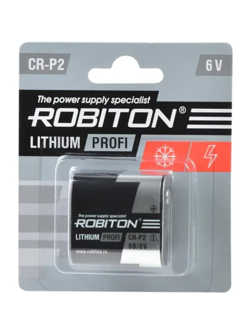 Батарейка ROBITON PROFI, CR-P2 BL1
