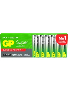 Батарейка GP AAA/LR03 24AEFNR1-2CRNPNN12 12 шт. в уп