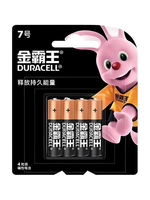 Батарейка Duracell AAA/LR03-4 BL, 4 шт/бл