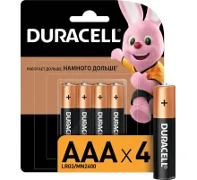 Батарейка DURACELL BASIC ААA/LR03-4BL