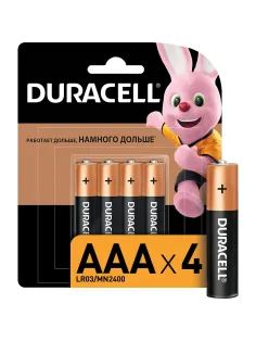 Батарейка DURACELL BASIC ААA/LR03-4BL