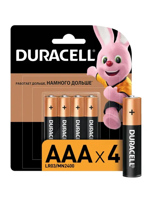 Батарейка DURACELL BASIC ААA/LR03-4BL