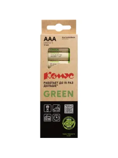 Батарейка Комус Green AAA/LR03 12 шт/уп