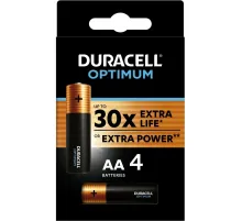 Батарейка DURACELL Optimum АА/LR6-4BL уп/4шт