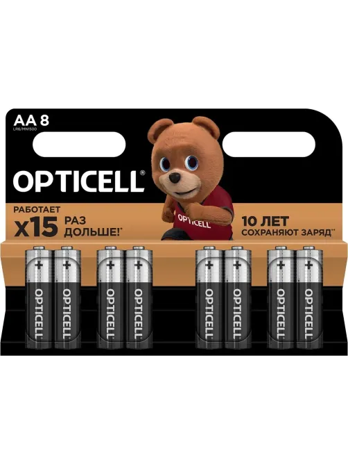 Батарейка OPTICELL Basic AA 8шт/уп