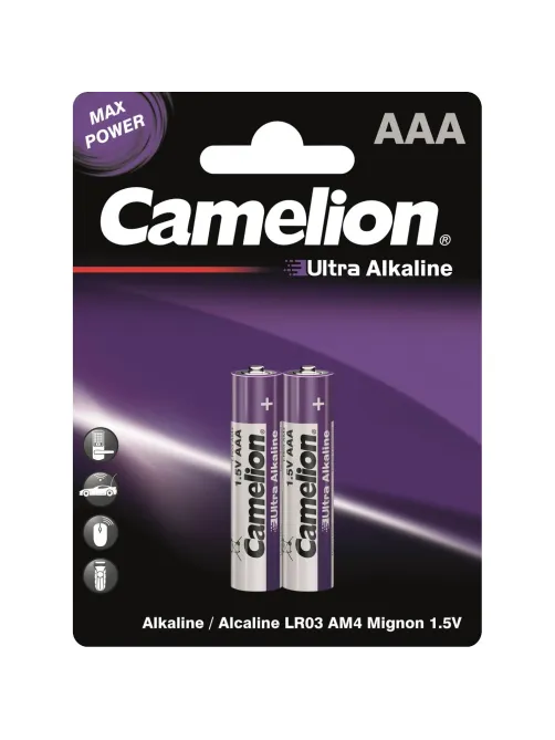 Батарейка Camelion Ultra 2шт/бл (LR03-BP2UT,  1,5В) (14983)