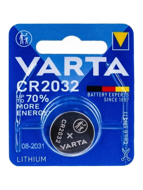 Батарейка Varta ELECTRONICS CR2032 BL1 Lithium 3V (6032) (6032101401)