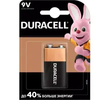 Батарейка Duracell Plus Крона 6LR61 BL1 Alkaline 9V