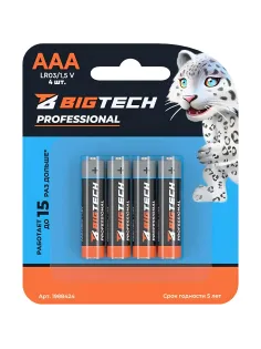 Батарейка BigTech Professional ААA/LR03 бл/4шт