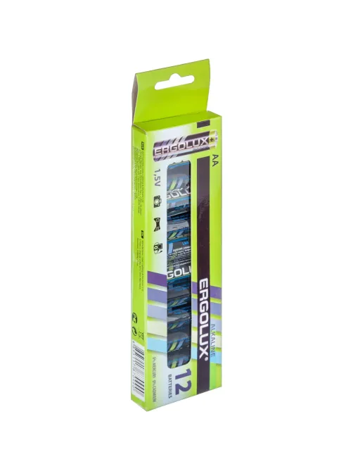 Батарейка Ergolux AA/LR 6 Alkaline BP-12 (LR 6 BP-12, 1.5В)(12 шт в уп.)