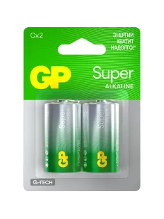 Батарейка GP Super C/LR14/14A 14A-2CR2/24AA21-2CRSBC2 алкалин. бл/2шт