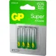 Батарейка GP Super AAA/LR03/24A 24A-2CR4/24AA21-2CRSBC4 алкалин., бл/4