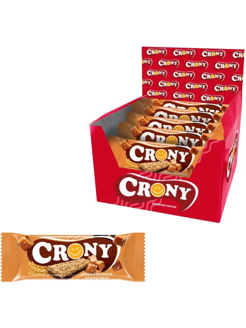 Батончик мюсли CRONY Солёная карамель. 50гх12шт/уп