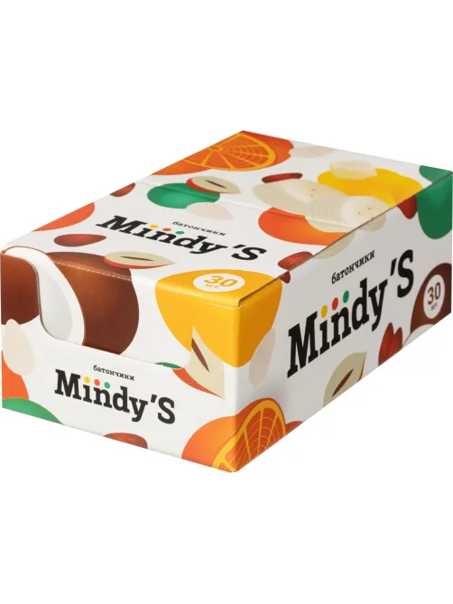 Батончик глазированный Mindy's Миндаль-Клюква, 30штx35г