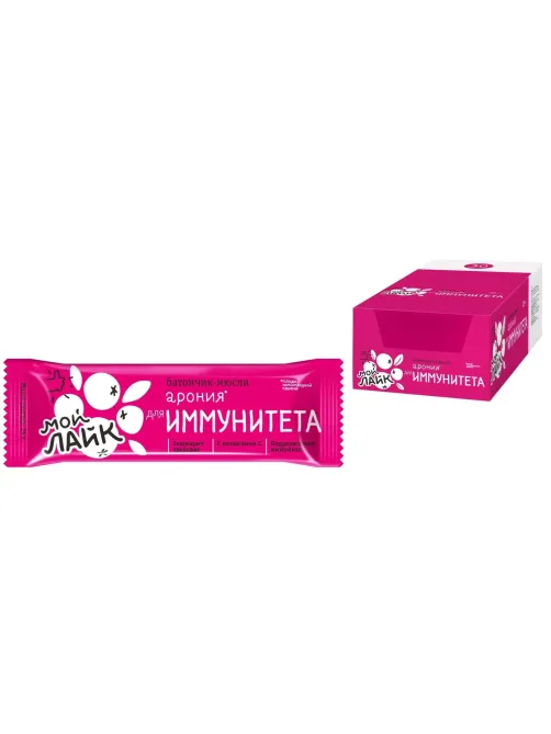 Батончик мюсли Леовит Арония для иммунитета, (30б/25г) 132349
