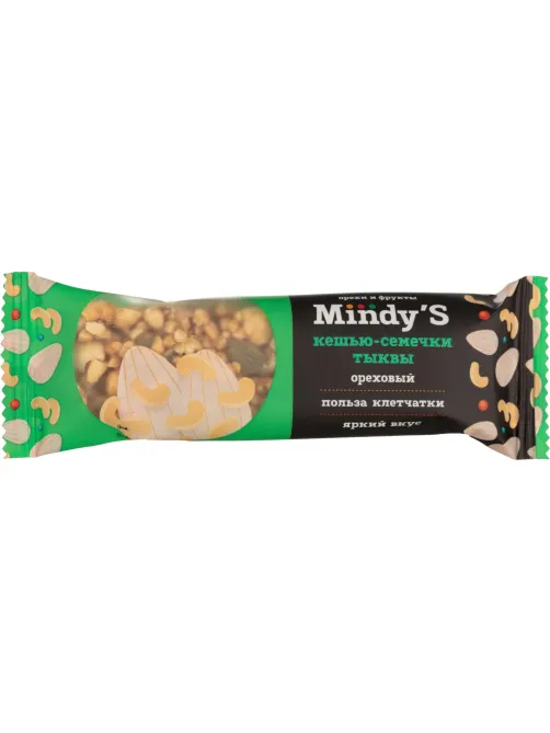 Батончик глазированный Mindy's Кешью-Семечки тыквы, 30штx35г