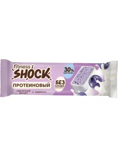 Батончик FitnesSHOCK Черничный десерт глазированный 40гx12шт/уп