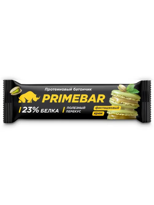 Батончик с содерж протеина PRIMEBAR глазир со вкус Фисташк крем 40гx15шт/уп