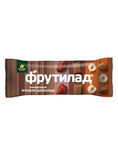 Батончик Фрутилад Финиковый с фундуком и шоколадом, 42гx20шт/уп