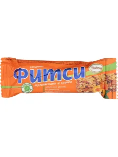Батончик Акконд Фитси мультизлаки и курага, 22гх16шт/уп