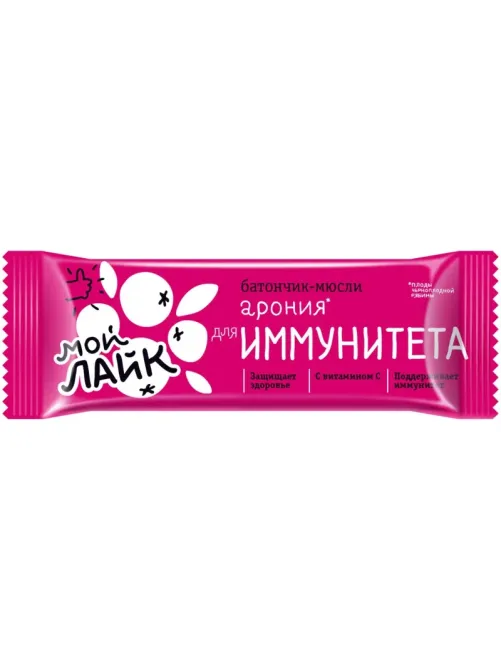 Батончик мюсли Леовит Арония для иммунитета, (30б/25г) 132349