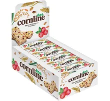 Батончик Cornline из цел. злаков клюква, 30гх18шт/уп (ВК246)