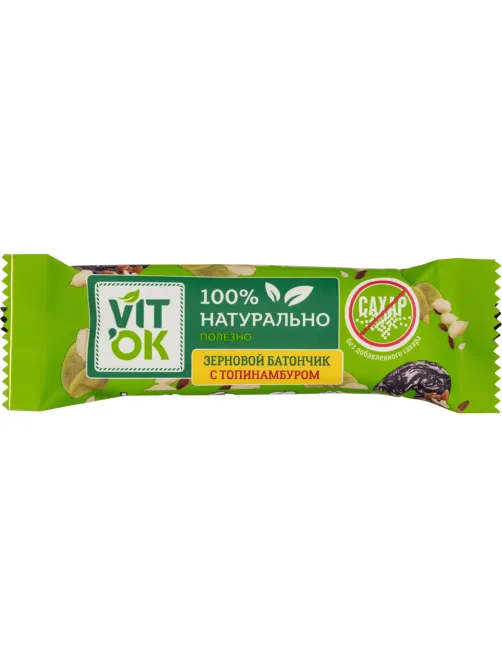 Батончик - конфета неглазированная VITok с топинамбуром 36 шт/уп