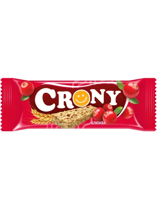 Батончик мюсли Crony Клюква, 50гх12шт/уп
