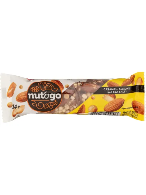 Батончик миндальный Nut N Go , 34гХ18шт/уп, ВК313