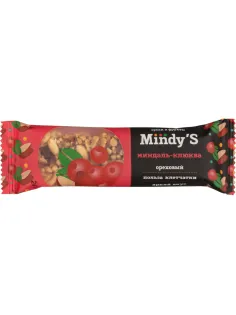 Батончик глазированный Mindy's Миндаль-Клюква, 30штx35г