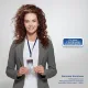 Бейдж Комус вертикальный с рулеткой, разм вклад 54х85