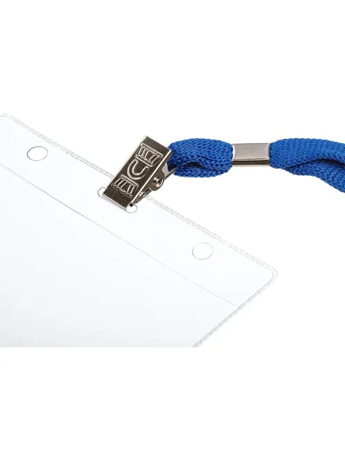 Бейдж Attache 120х87мм металл зажим/тесьма син.(10шт.) 1065ГК-101