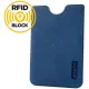 Чехол для кредитных карт и пропусков защитный RFID , ПВХ синий