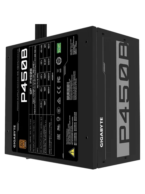 Блок питания Gigabyte ATX 450W GP-P450B 80+(20+4pin)APFC 120/fan 6xSATA RTL