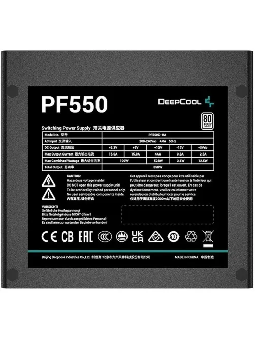 Блок питания Deepcool ATX 550W PF550 V2 ATX V2.4 80+(20+4pin)APFC