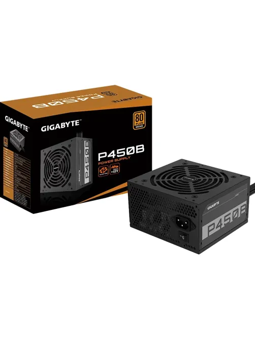 Блок питания Gigabyte ATX 450W GP-P450B 80+(20+4pin)APFC 120/fan 6xSATA RTL