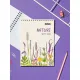 Блокнот А5 60л Attache Nature White flowers клет,65г,100%,греб,карт,ВД-лак