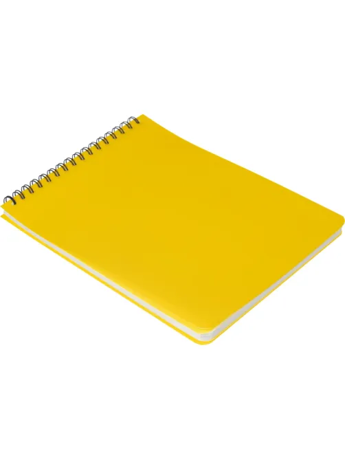 Блокнот А5,60л,кл,спир,пласт.обл,тонир.бл. Attache Bright colours Желтый