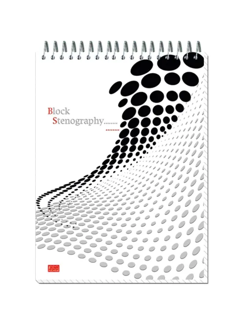 Блокнот на спир.А5 60л.STENOGRAPHY 6с10 клетк 40 в асс.
