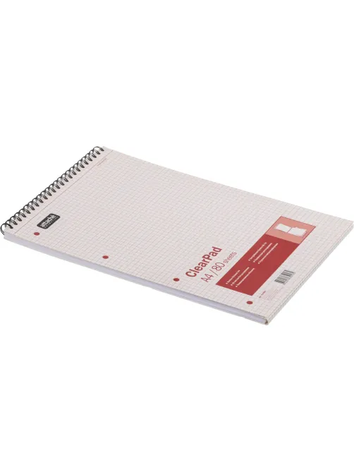 Блокнот 80л,без/лин,А4,Clear Pad,белый 60г/м