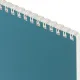 Блокнот А5 60л Attache Metallic Голубой клетка, греб, картон, фольга