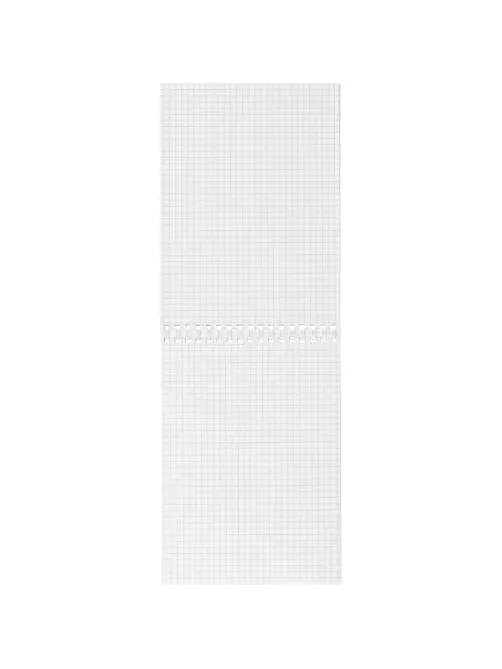 Блокнот А5 60л Attache Metallic Голубой клетка, греб, картон, фольга