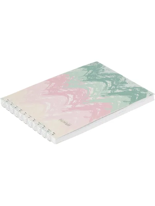 Блокнот А6,60л,кл,греб.верх,обл.мат.лам. Attache Selection Pastel Волны