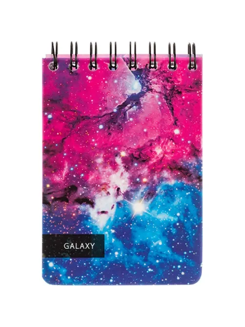 Блокнот 120л,А6,Space Galaxy,белый