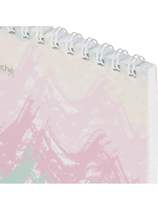 Блокнот А6,60л,кл,греб.верх,обл.мат.лам. Attache Selection Pastel Волны